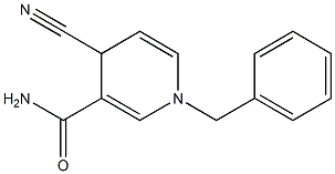 1-benzyl-4-cyano-4H-pyridine-3-carboxamide 结构式