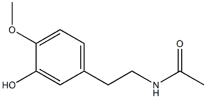 Acetamide, N-[2-(3-hydroxy-4-methoxyphenyl)ethyl]- 结构式