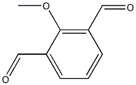 2-甲氧基苯-1,3-二甲醛 结构式
