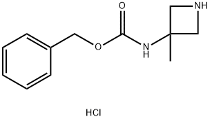 苯甲基 (3-甲基吖丁啶-3-基)氨基甲酯盐酸 结构式
