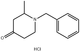 1-苄基-2-甲基哌啶-4-酮 盐酸盐 结构式