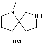 1-methyl-1,7-diazaspiro[4.4]nonane dihydrochloride 结构式