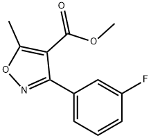 METHYL 3-(3-FLUOROPHENYL)-5-METHYLISOXAZOLE-4-CARBOXYLATE