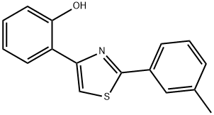 2-[2-(3-methylphenyl)-1,3-thiazol-4-yl]phenol 结构式