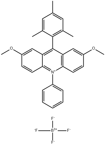 9-间二甲基-2,7-二甲氧基-10-苯基吖啶四氟硼酸盐 结构式