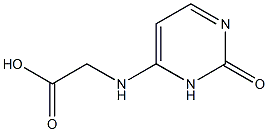 2-[(2-oxo-3H-pyrimidin-4-yl)amino]acetic acid 结构式