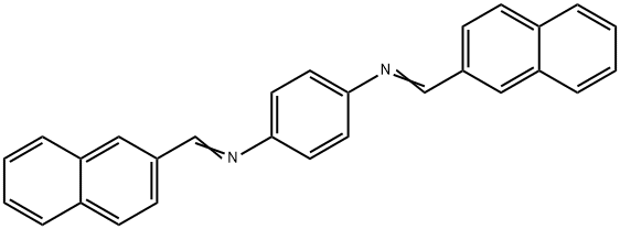 N,N'-bis(2-naphthylmethylene)-1,4-benzenediamine 结构式