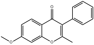 7-甲氧基-2-甲基-3-苯基-4H-色烯-4-酮 结构式