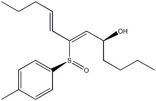 6,8-Dodecadien-5-ol, 7-[(S)-(4-methylphenyl)sulfinyl]-, (5S,6Z,8E)- 结构式