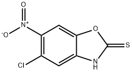 5-chloro-6-nitro-1,3-benzoxazole-2-thiol 结构式