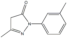 3-甲基-1-间甲苯基-1H-吡唑-5(4H)-酮 结构式