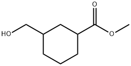 methyl 3-(hydroxymethyl)cyclohexane-1-carboxylate 结构式