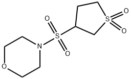 3-(morpholinosulfonyl)tetrahydrothiophene 1,1-dioxide 结构式