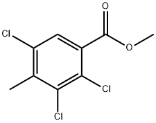 2,3,5-三氯-4-甲基苯甲酸甲酯 结构式