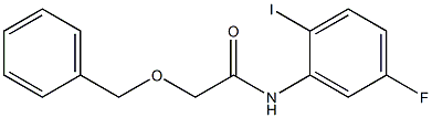 2-(Benzyloxy)-N-(5-fluoro-2-iodophenyl)acetamide 结构式