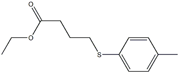 Ethyl 4-(4-methylphenyl)sulfanylbutanoate 结构式