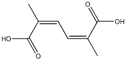 (2Z,4Z)-2,5-dimethylhexa-2,4-dienedioic acid 结构式