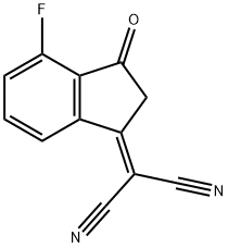 2-(4-FLUORO-2,3-DIHYDRO-3-OXO-1H-INDEN-YLIDENE)-PROPANEDINITRILE 结构式