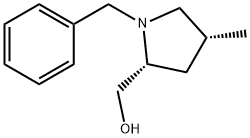 ((2R,4R)-1-benzyl-4-methylpyrrolidin-2-yl)methanol 结构式