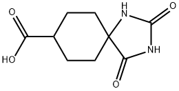 2,4-dioxo-1,3-diazaspiro[4.5]decane-8-carboxylic acid 结构式