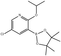 5-氯-2-异丙氧基吡啶-3-硼酸频哪醇酯 结构式