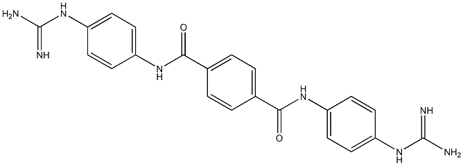 1,4-Benzenedicarboxamide,N1,N4-bis[4-[(aminoiminomethyl)amino]phenyl]- 结构式