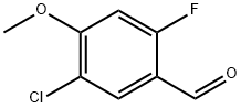 5-氯-2-氟-4-甲氧基苯甲醛 结构式