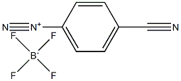 Benzenediazonium, 4-cyano-, tetrafluoroborate(1-) 结构式