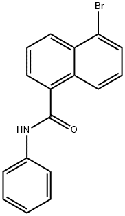 5-bromo-N-phenylnaphthalene-1-carboxamide 结构式