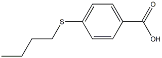 4-(丁硫基)苯甲酸 结构式