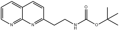 Carbamic acid, [2-(1,8-naphthyridin-2-yl)ethyl]-, 1,1-dimethylethyl ester (9CI) 结构式