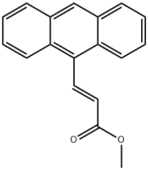 (E)-3-(蒽-9-基)丙烯酸甲酯 结构式