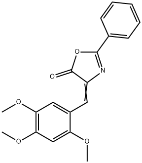 4-(2,4,5-TRIMETHOXYBENZYLIDENE)-2-PHENYL-2-OXAZOLIN-5-ONE