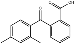 2-(2,4-二甲基苯甲酰基)苯甲酸 结构式