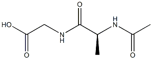 Glycine, N-acetyl-L-alanyl- 结构式