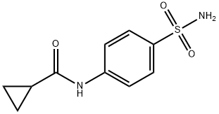 N-(4-sulfamoylphenyl)cyclopropanecarboxamide 结构式