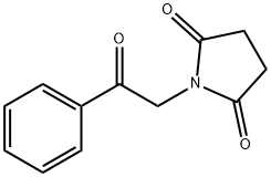 1-(2-oxo-2-phenylethyl)pyrrolidine-2,5-dione 结构式