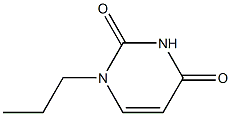 1-丙基-1,2,3,4-四氢嘧啶-2,4-二酮 结构式