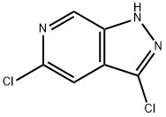 3,5-二氯-1H-吡唑并[3,4-C]吡啶 结构式