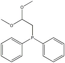 (2,2-二甲氧基乙基)二苯基膦 结构式