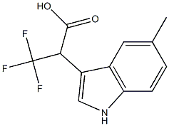 3,3,3-Trifluoro-2-(5-methyl-1H-indol-3-yl)propanoic acid 结构式