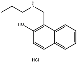 1-[(propylamino)methyl]naphthalen-2-ol hydrochloride 结构式