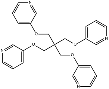 3,3'-[[2,2-bis[(3-pyridinyloxy)methyl]-1,3-propanediyl]bis(oxy)]bis-Pyridine 结构式