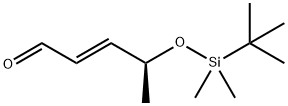 (R,E)-4-((TERT-BUTYLDIMETHYLSILYL)OXY)PENT-2-ENAL 结构式