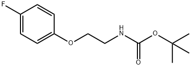 (2-(4-fluorophenoxy)-ethyl)-carbamic acid tert-butyl ester 结构式