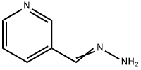 (E)-pyridin-3-ylmethylidenehydrazine 结构式