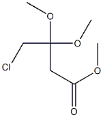 4-氯-3,3-二甲氧基丁酸甲酯 结构式