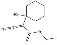 Cyclohexaneacetic acid, a-diazo-1-hydroxy-, ethyl ester 结构式