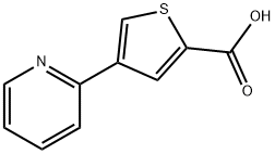 4-(吡啶-2-基)噻吩-2-羧酸 结构式