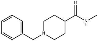 1-BENZYL-N-METHYLPIPERIDINE-4-CARBOXAMIDE 结构式